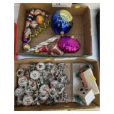 Mercury Glass Ornaments with Candleholders