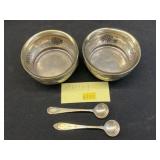 (2) Sterling Silver Condiment Bowls
