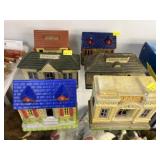 Vintage Japan Composition Lighted Houses