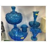 Moon and Star Glassware with Art Glass