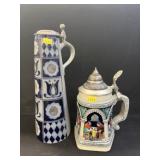 (2) German Beer Steins