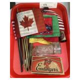 Candy Container, Souvenir Flags, Shakers