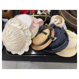 Vintage Ladies Hats with Handbag