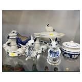 Contemporary Decorative Pottery Figurines, etc.