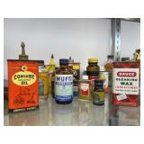Vintage Oil Cans and Bottles