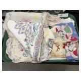 Embroidered Table Linens, Handkerchiefs