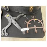 Wrought Iron Wall Hanging with Hinges