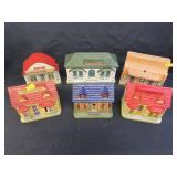 Japan Composition Lighted Houses