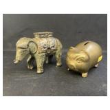 A.C. Williams Still Bank and Brass Still Banks