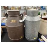 (2) Contemporary Decorative Milk Cans