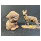 Attributed Hubley Still Bank with Figurine