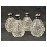 (2) Pairs of Sterling Top Shakers