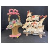 (2) Cast Metal Door Stops