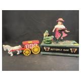 Cast Metal Bank with Ice Wagon