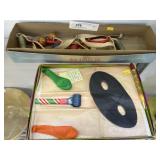 Vintage Cradle and Carnival Toys