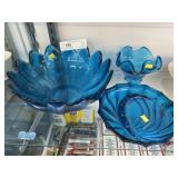 (3) Pieces of Art Glass