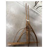 Wooden Pitch Fork with Rake
