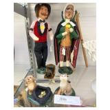 (2) Byers' Choice Dolls with Accessories