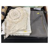 Rosetti Purse and Crocheted Table Covers