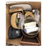 Woven Baskets, Hand Towels, Electric Fan