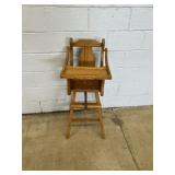Modern Oak High Chair