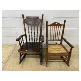 (2) Various Child's Vtg. Rocking Chairs