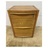 Wooden 2-drawer File Cabinet