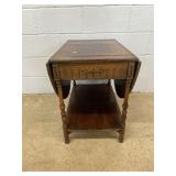 Drop-leaf 1-drawer Rolling Serving Cart