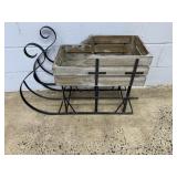 Contemporary Sleigh Christmas Planter