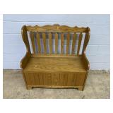 Modern Pine Storage Bench