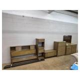 6 PC. Mid Century Blonde Bedroom Suite