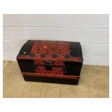 Vtg. Dome Top Steamer Trunk