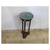 Modern Circular Marble Top Plant Stand