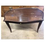 Mahogany Shaped Coffee Table