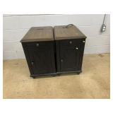 (2) Modern End Tables