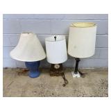 3 Various Table Lamps