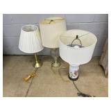 (3) Various Table Lamps