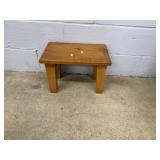 Homemade Pine Footstool