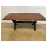 Modern Trestle Table w/ Pine Top