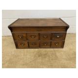 Smith Printing Co. Stackable Oak File Cabinet