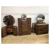 4 Pc. Waterfall Bedroom Suite