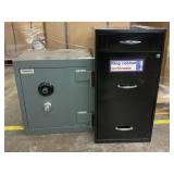 Reliance Floor Safe with 2 Drawer Filing Cabinet