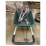 Plastic Wheelbarrow with 4 Loppers