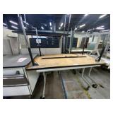 (4) 5 Ft. Work Tables with Printer