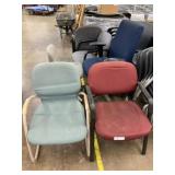 (6) Upholstered Office Chairs