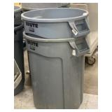 (2) Plastic Waste Cans