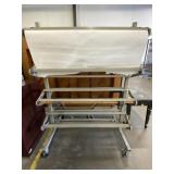 36' Portable Metal Paper Roll Stand