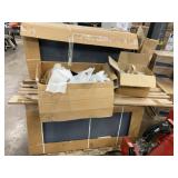 Metal Shelves, Hardware, Particle Board Planks