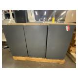 Disassembled Metal Office Desk Parts