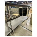 (2) Metal Framed Work Tables